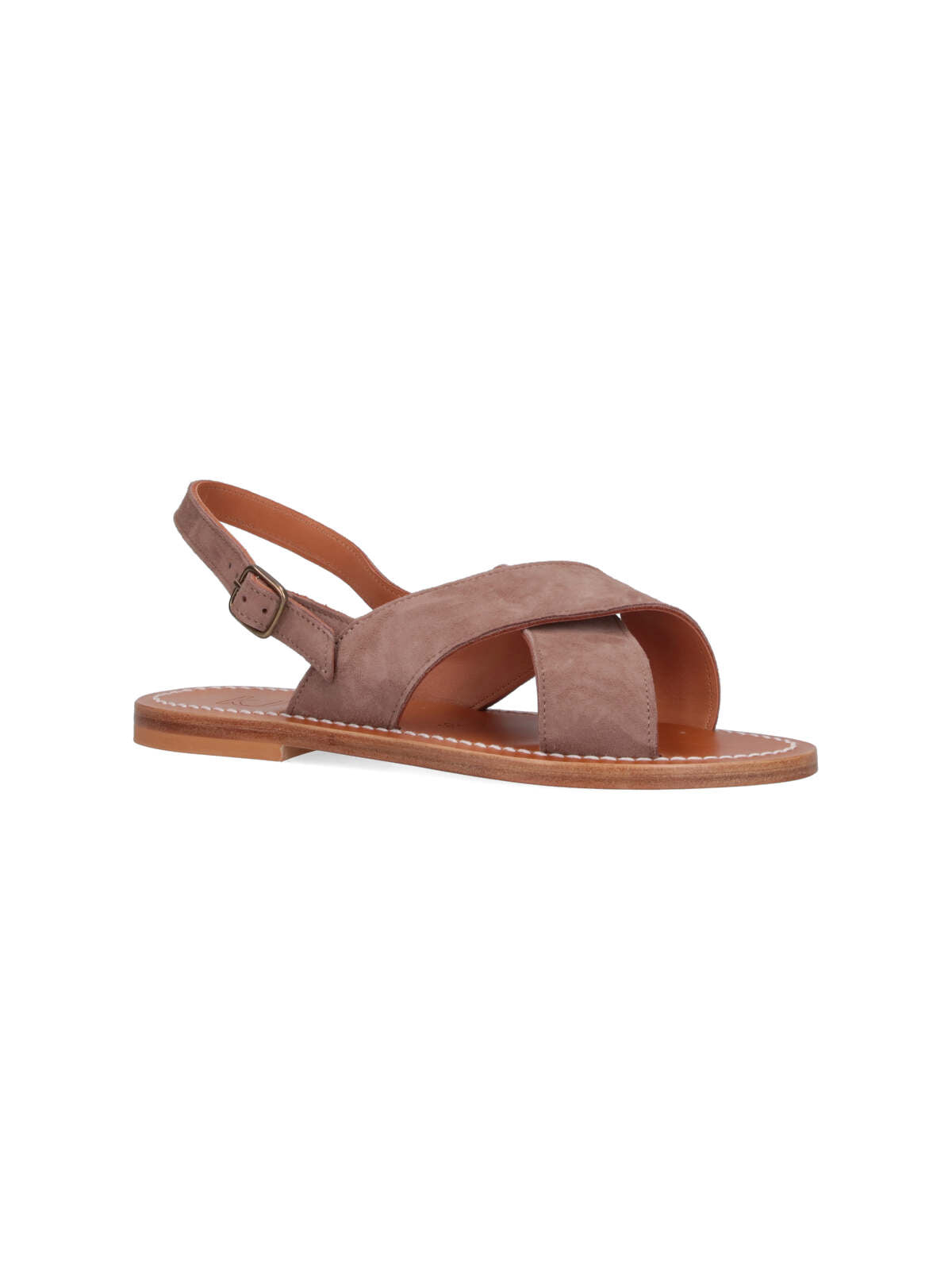K Jacques St Tropez Sandals Brown Pelle
