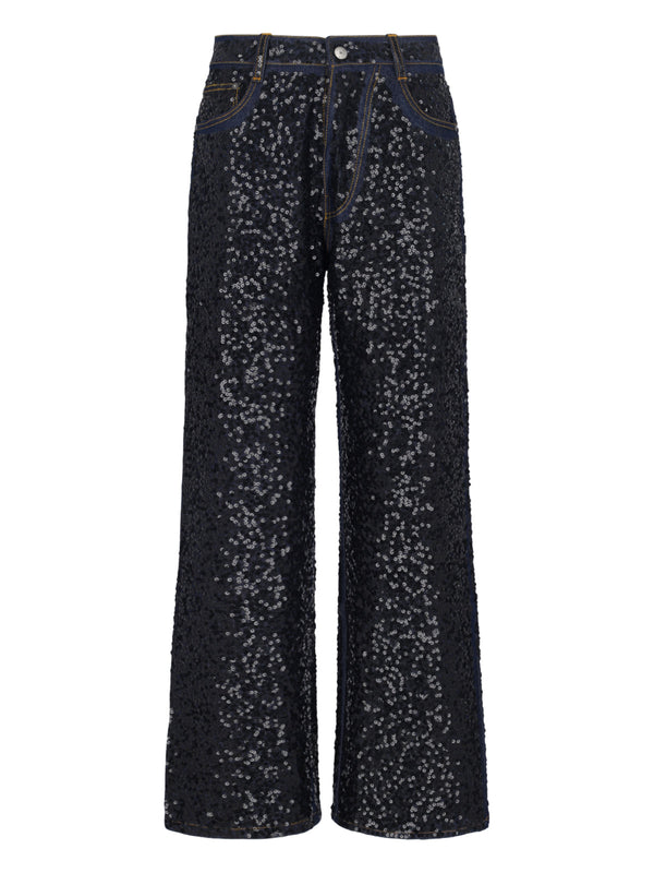 Parosh 97% Cotton jeans in black
