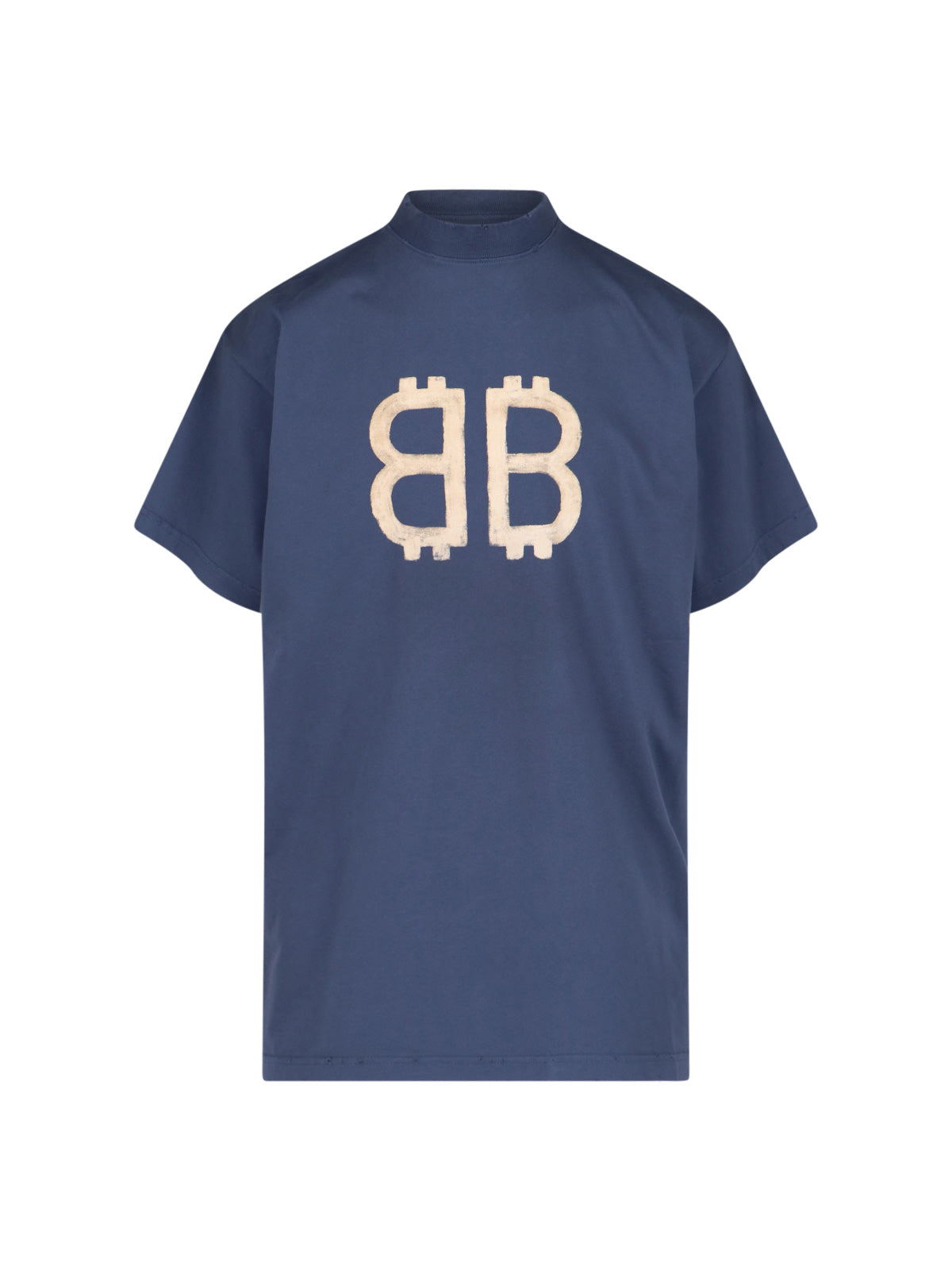 Balenciaga T-Shirts And Polos Blue Outer Fabric: Cotton