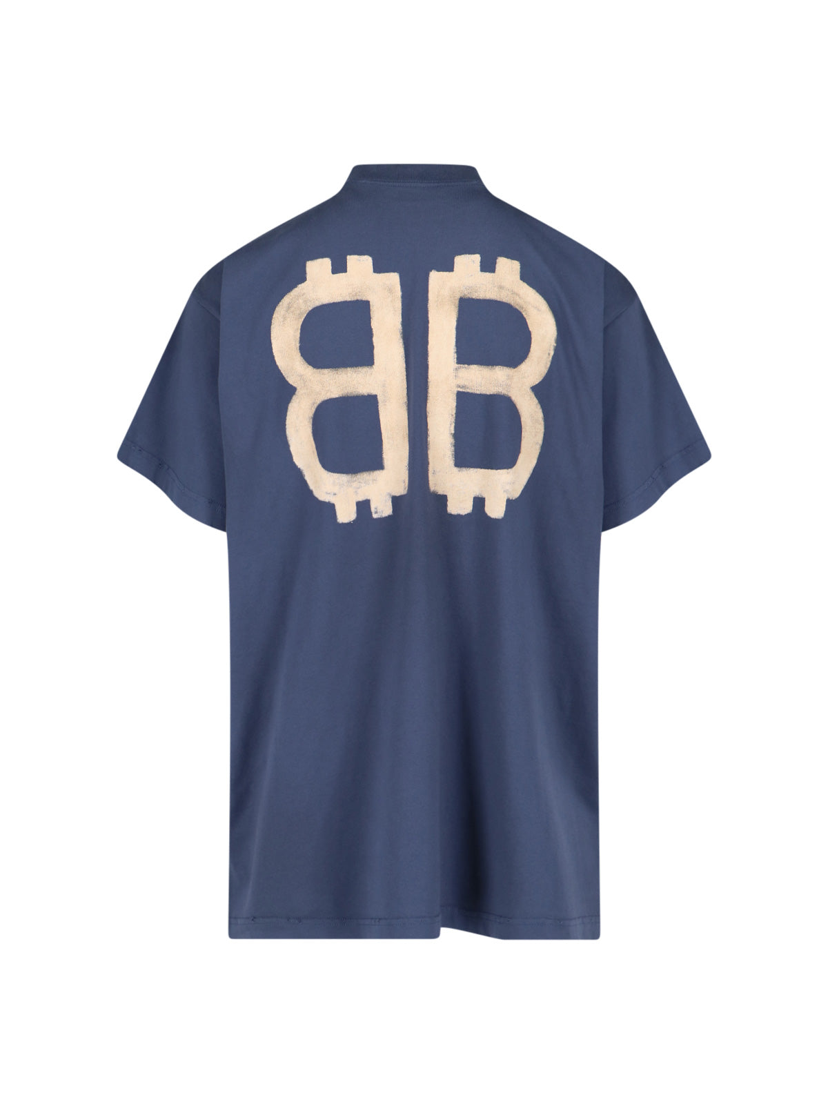 Balenciaga T-Shirts And Polos Blue Outer Fabric: Cotton