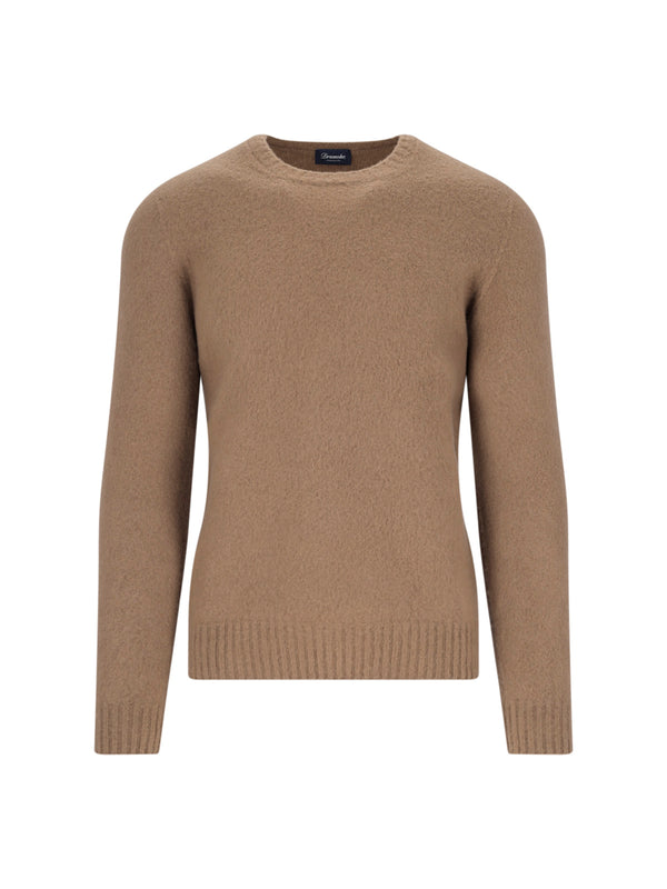 Drumohr 100% Lambswool sweater in brown