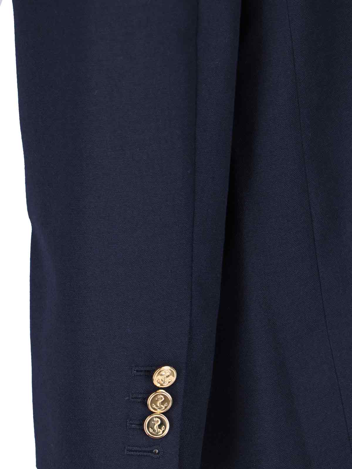 Thom Browne Jackets Blue Self: Virgin Wool
