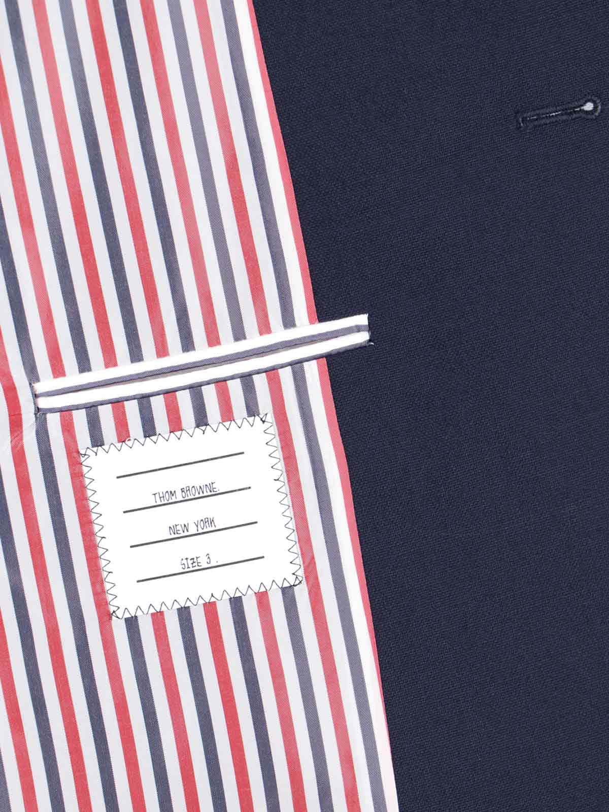 Thom Browne Jackets Blue Self: Virgin Wool