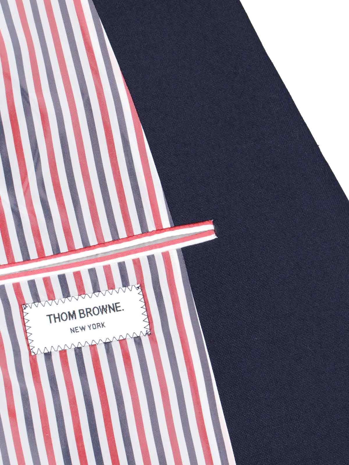 Thom Browne Jackets Blue Self: Virgin Wool