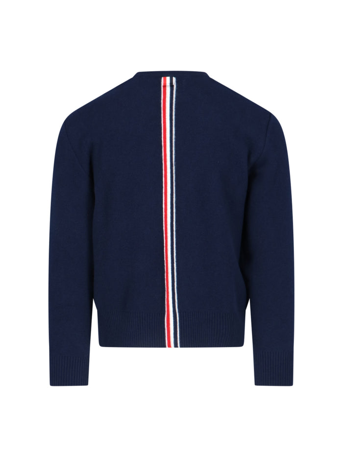 Thom Browne Sweaters Blue Virgin Wool