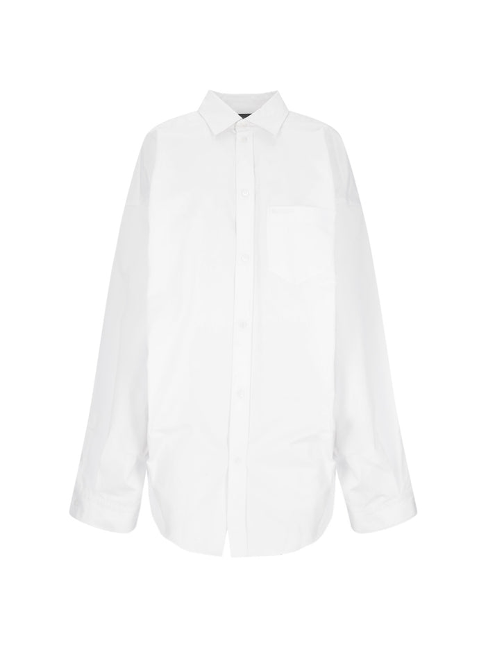 Balenciaga Shirts White Outer Fabric: Cotton