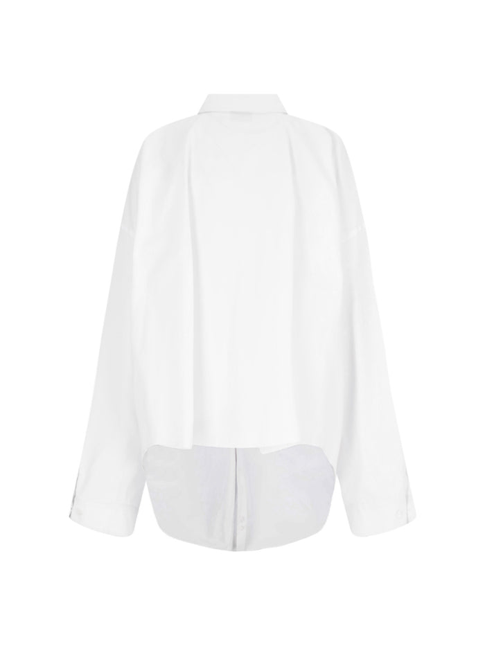 Balenciaga Shirts White Outer Fabric: Cotton