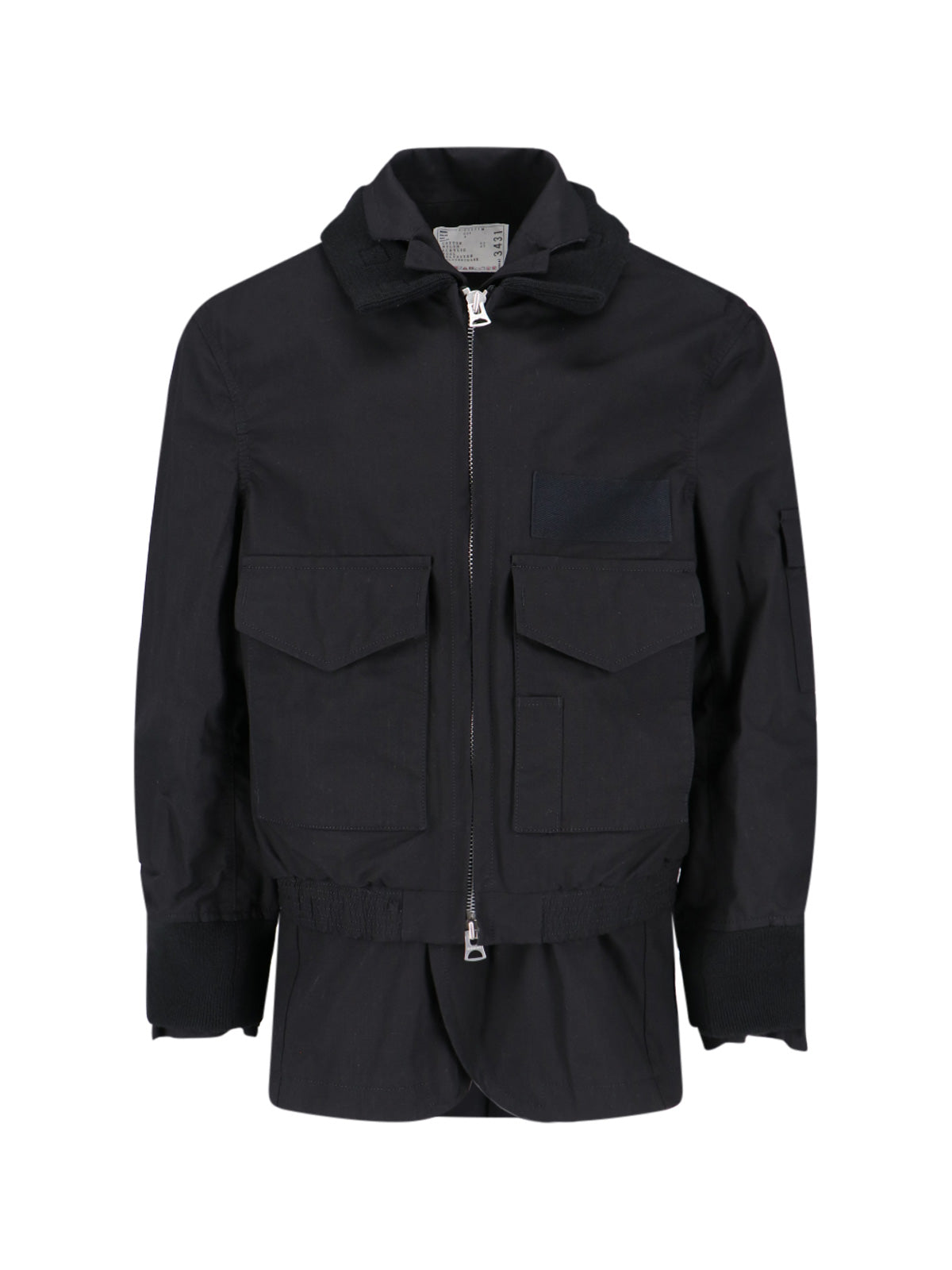 Sacai Jackets Black Cotton