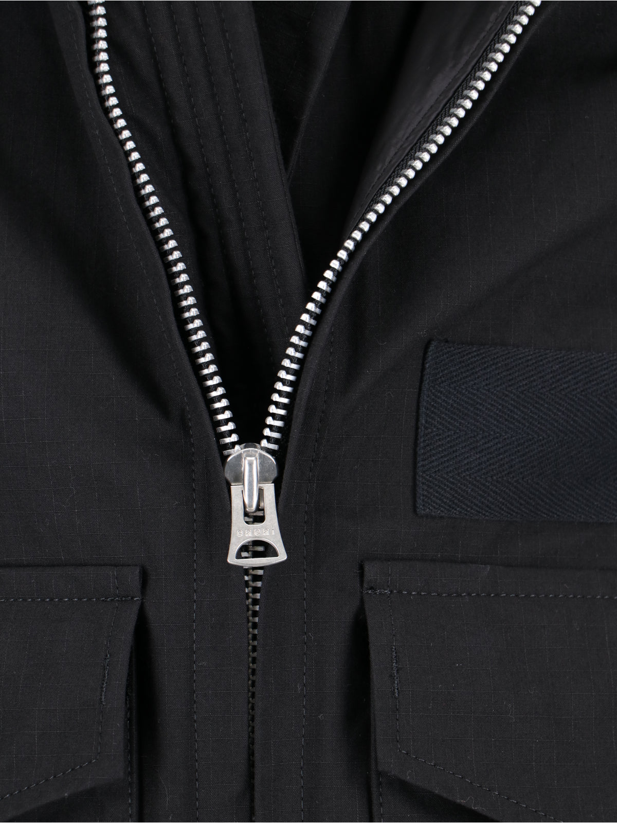 Sacai Jackets Black Cotton