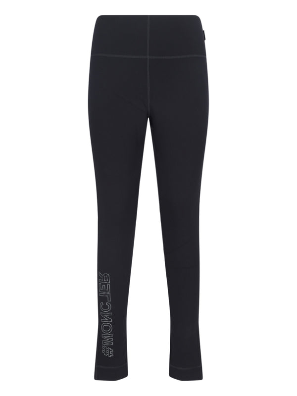 Moncler Grenoble 86% Polyamide leggings in black