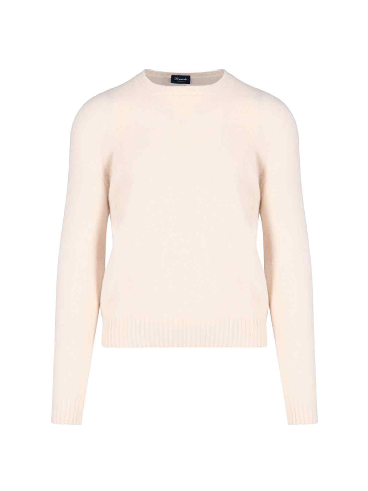Drumohr Sweaters White Lambswool
