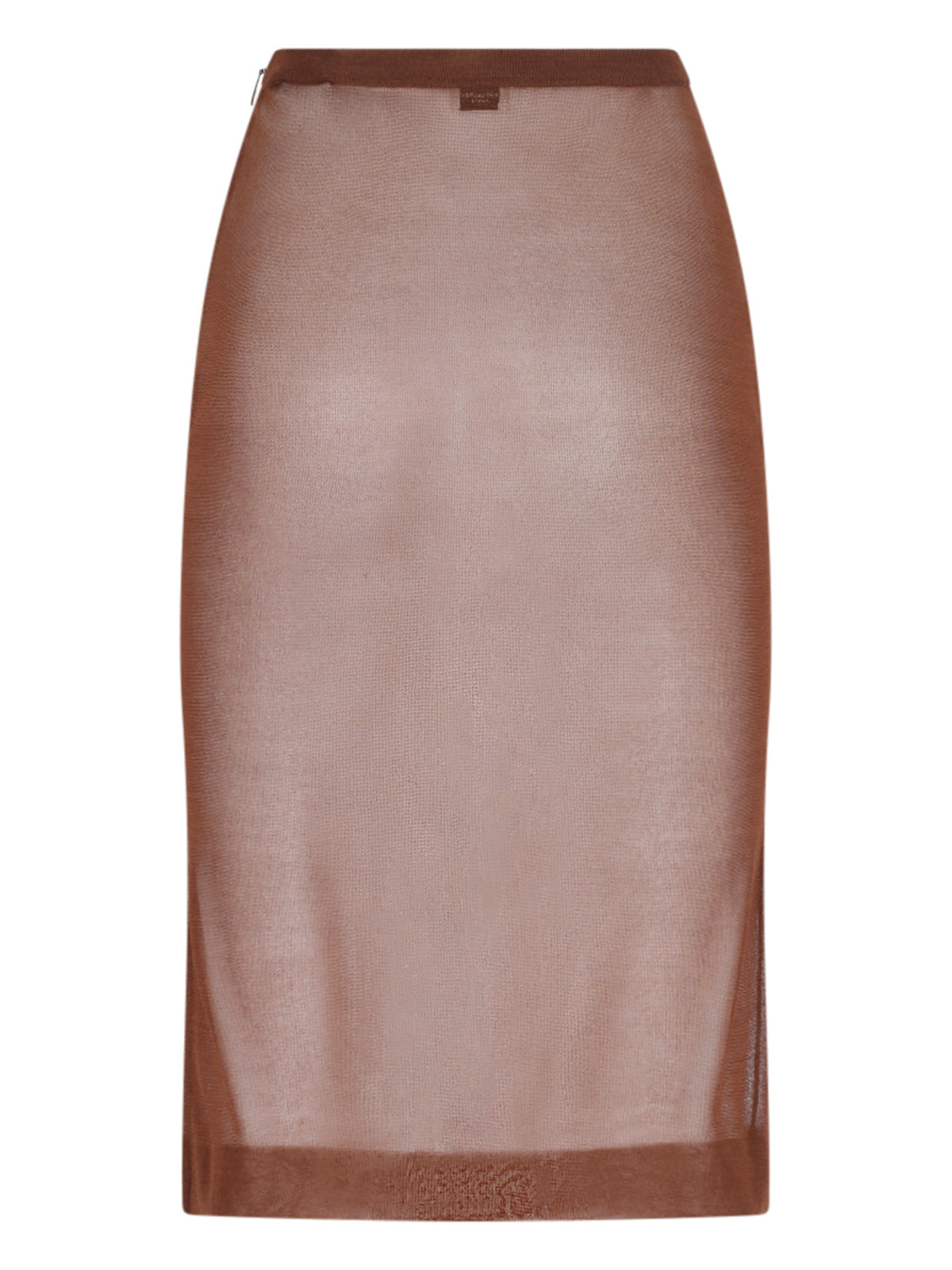 Saint Laurent Skirts Brown Fabric 1: Silk