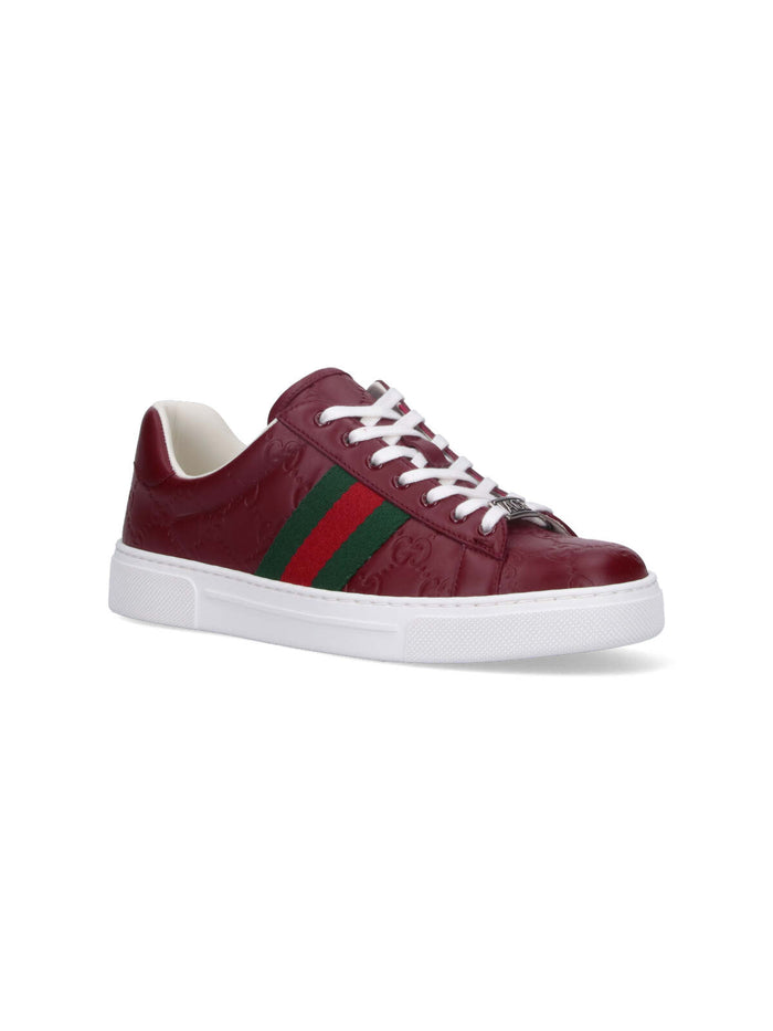 Gucci Sneakers Red Fabric: Viscose