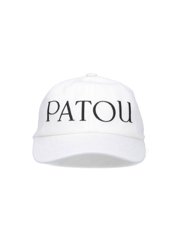 Patou AC0400132 100% Cotton baseball cap in white