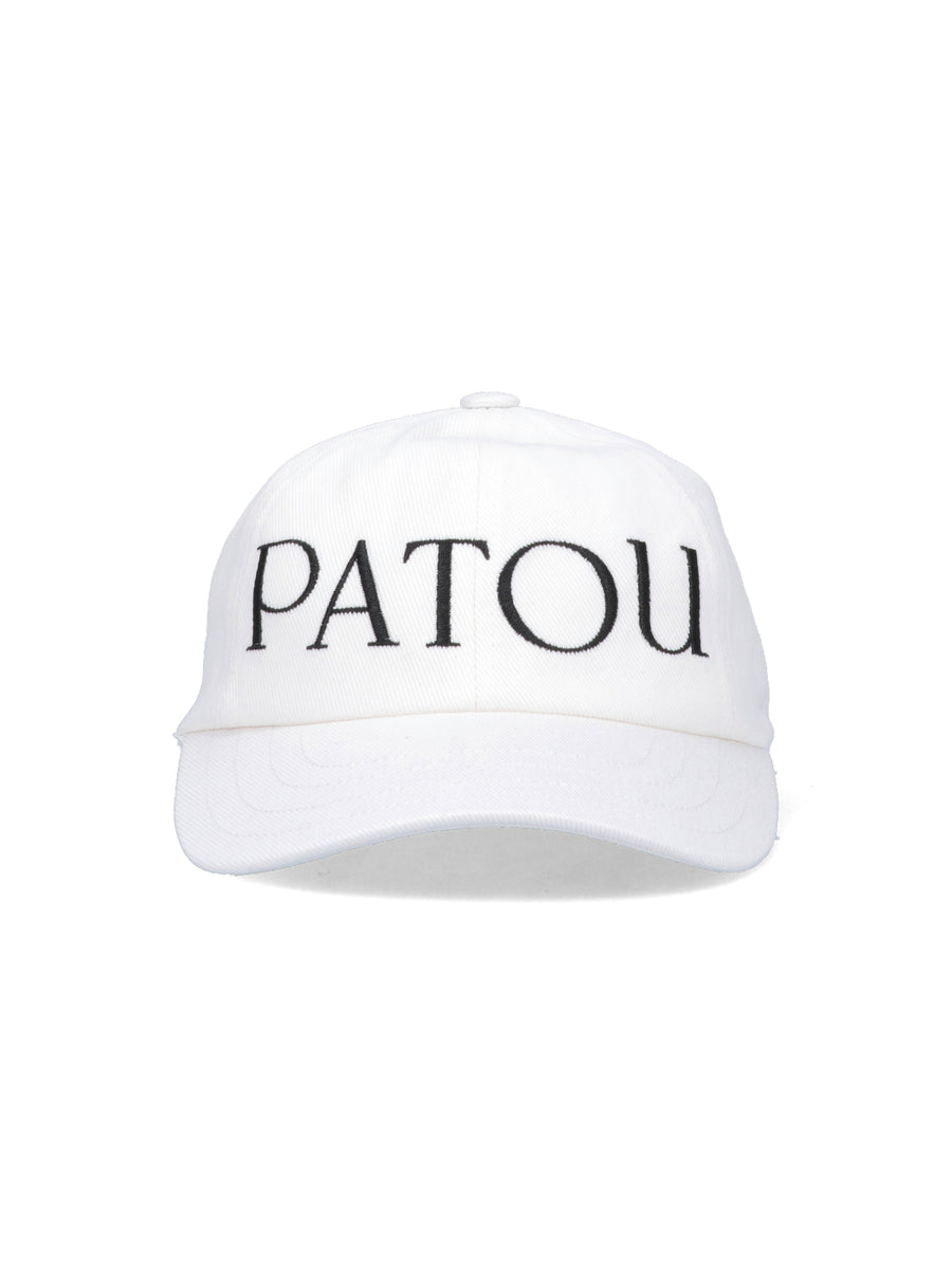 Patou AC0400132 100% Cotton baseball cap in white