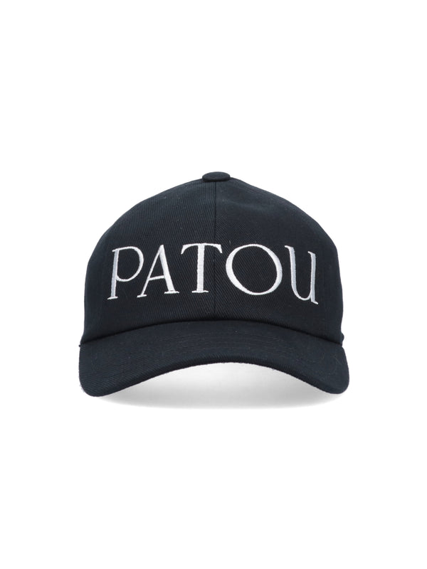 Patou AC0400132 100% Cotton baseball cap in black
