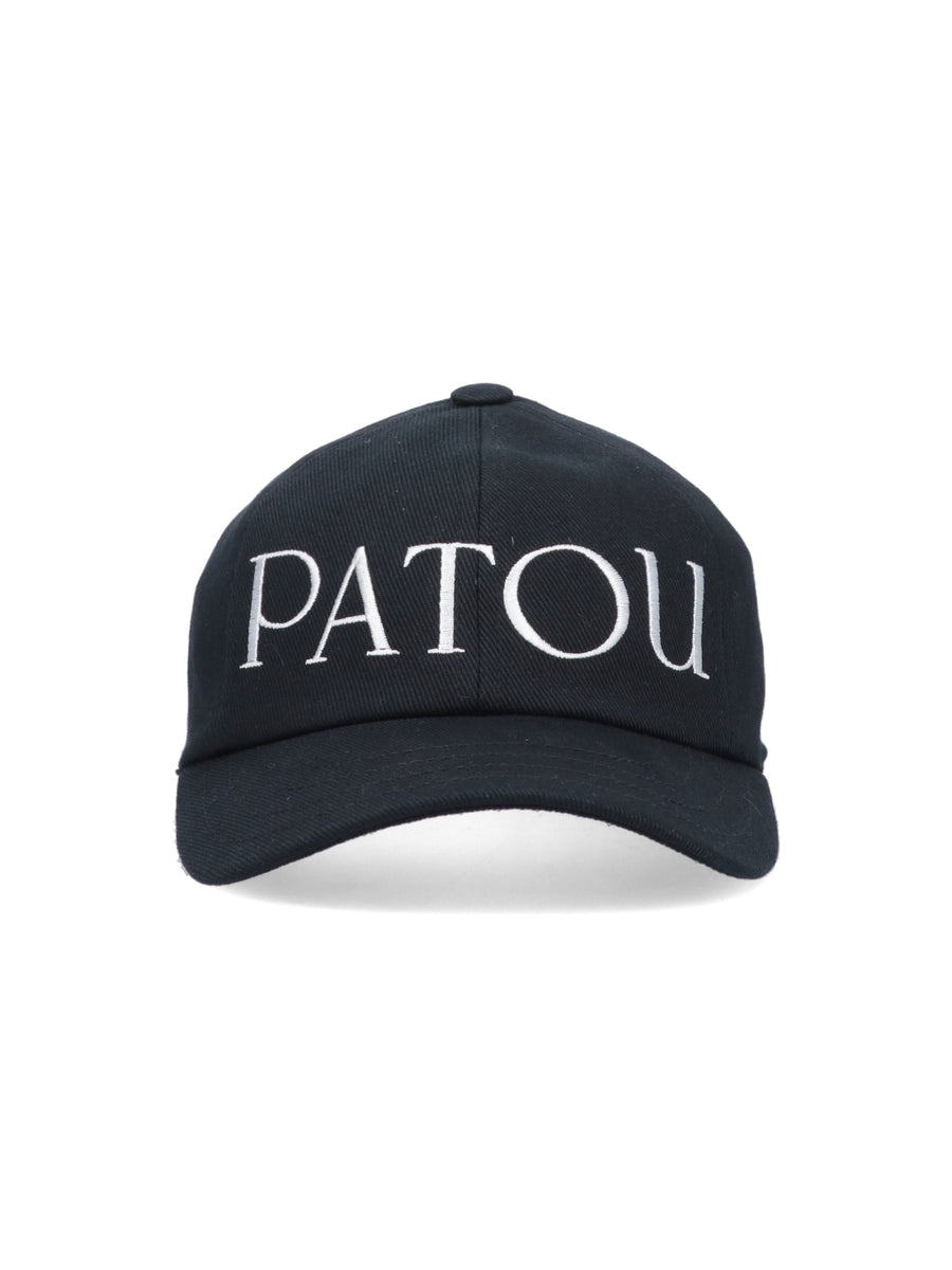 Patou AC0400132 100% Cotton baseball cap in black