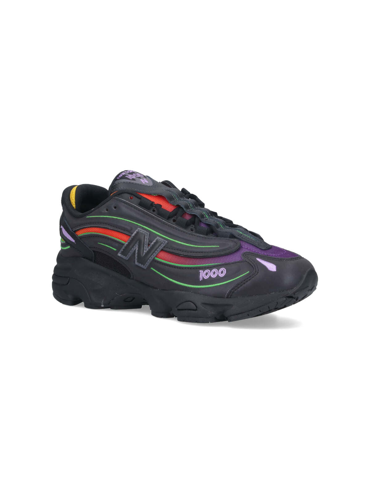 New Balance Sneakers Black Synthetic Lthr