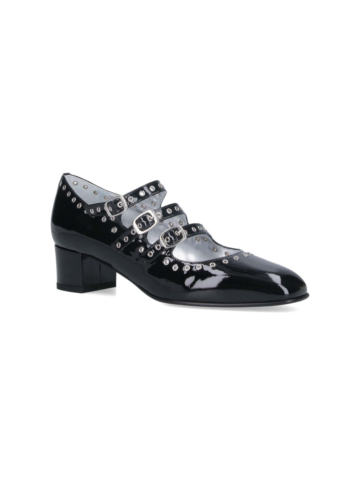 CAREL With Heel Black Upper Calf Patent Leather