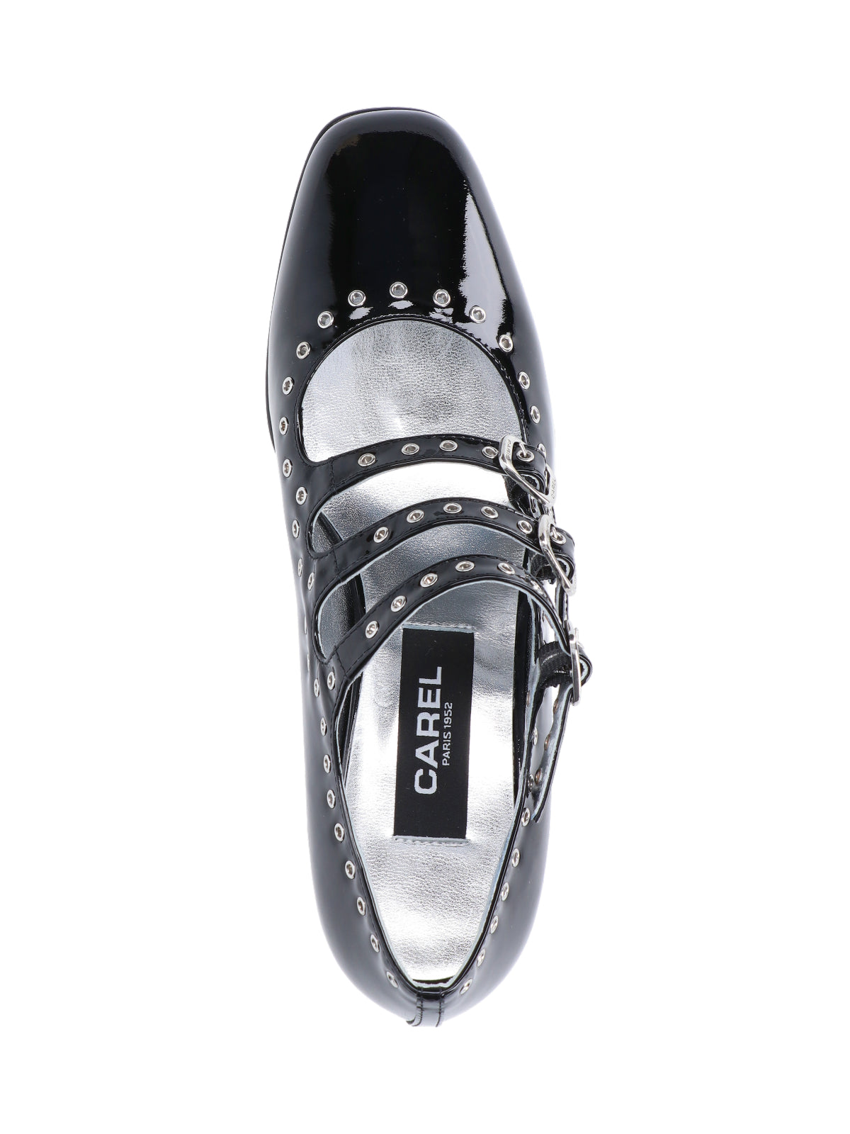 CAREL With Heel Black Upper Calf Patent Leather
