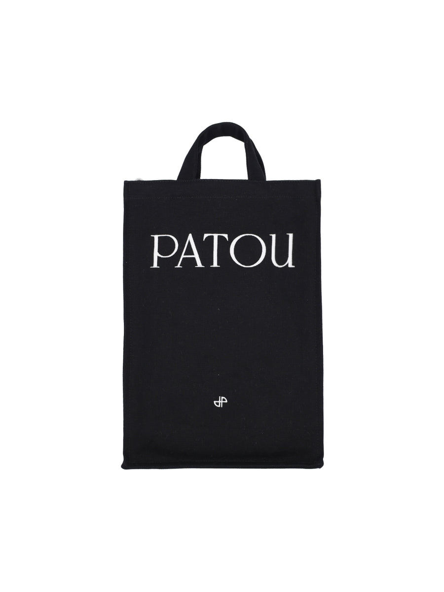 Patou 100% Organic Cotton tote bag in black