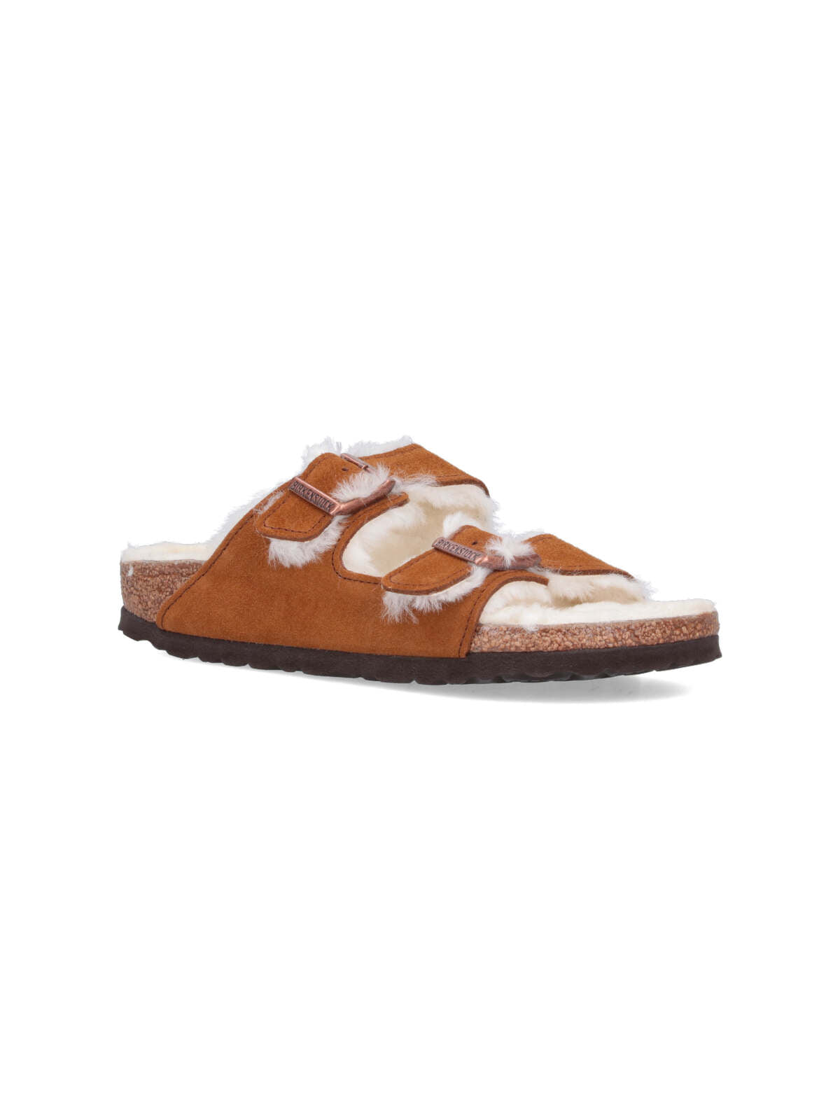 Birkenstock Sandals Brown Suede Leather