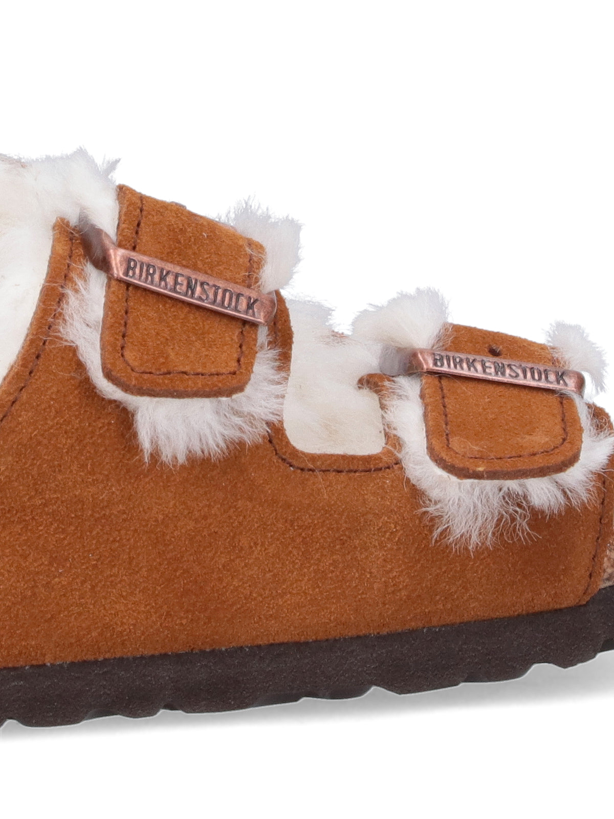 Birkenstock Sandals Brown Suede Leather