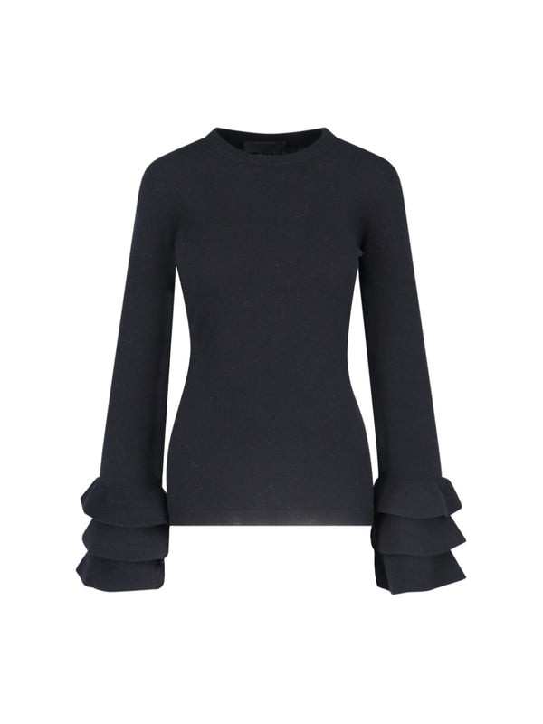 Valentino 83% Viscose sweater in black