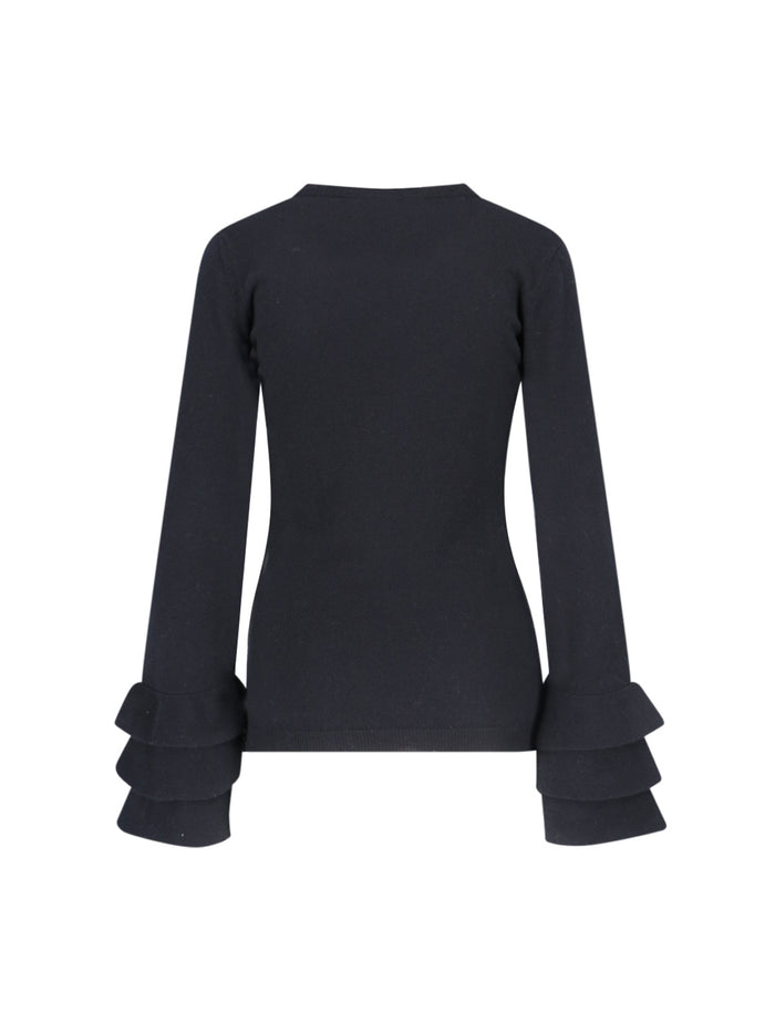 Valentino Sweaters Black Viscose