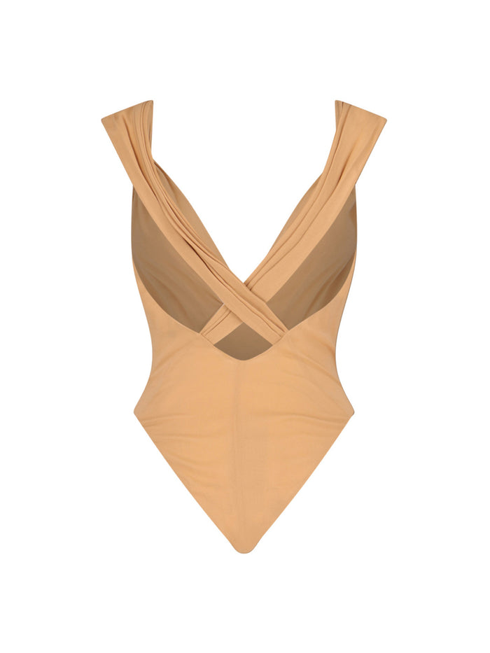 Saint Laurent Top Beige Outer Fabric: Silk