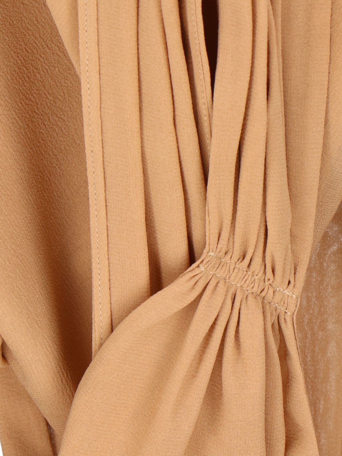 Saint Laurent Top Beige Outer Fabric: Silk
