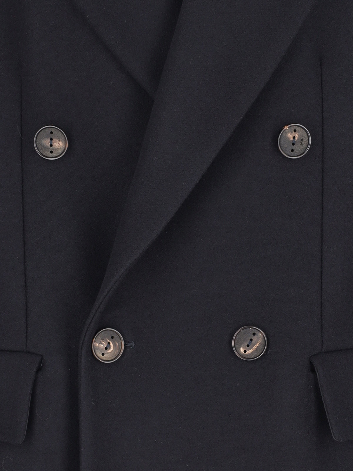 Hevò Jackets Blue Virgin Wool
