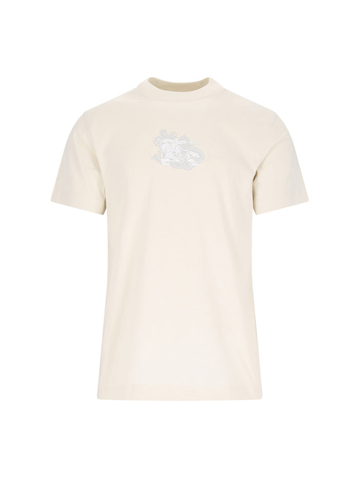 Burberry T-Shirts And Polos White Cotton