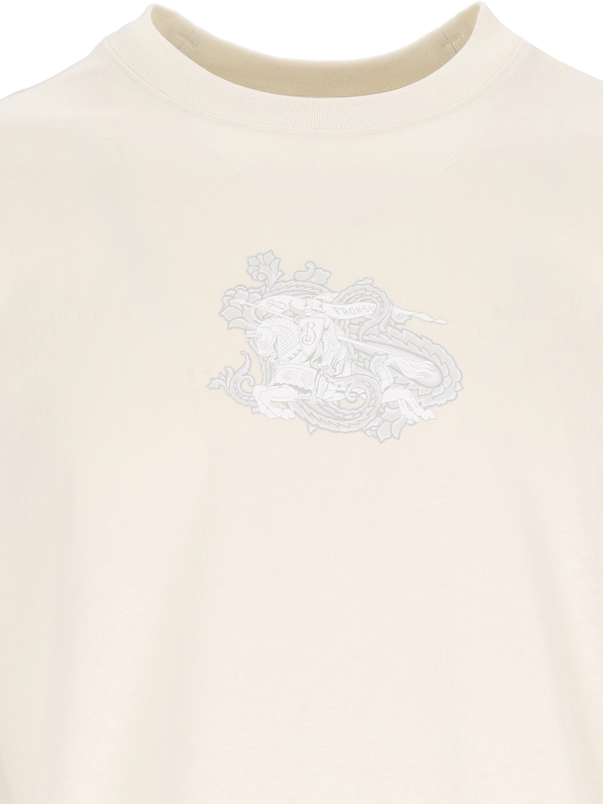 Burberry T-Shirts And Polos White Cotton