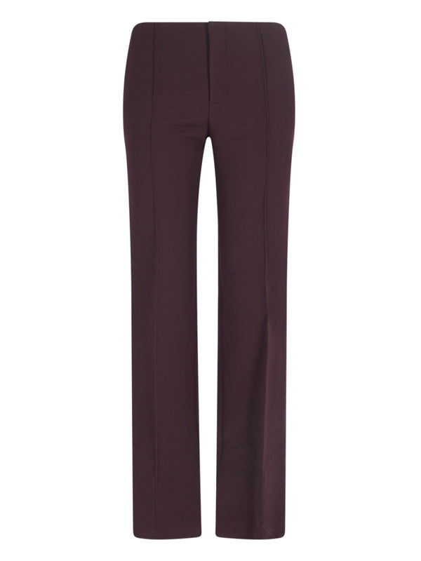 Chloè Outer Shell: 100% Virgin Wool; Pocket Lining: 51% Viscose trousers in brown
