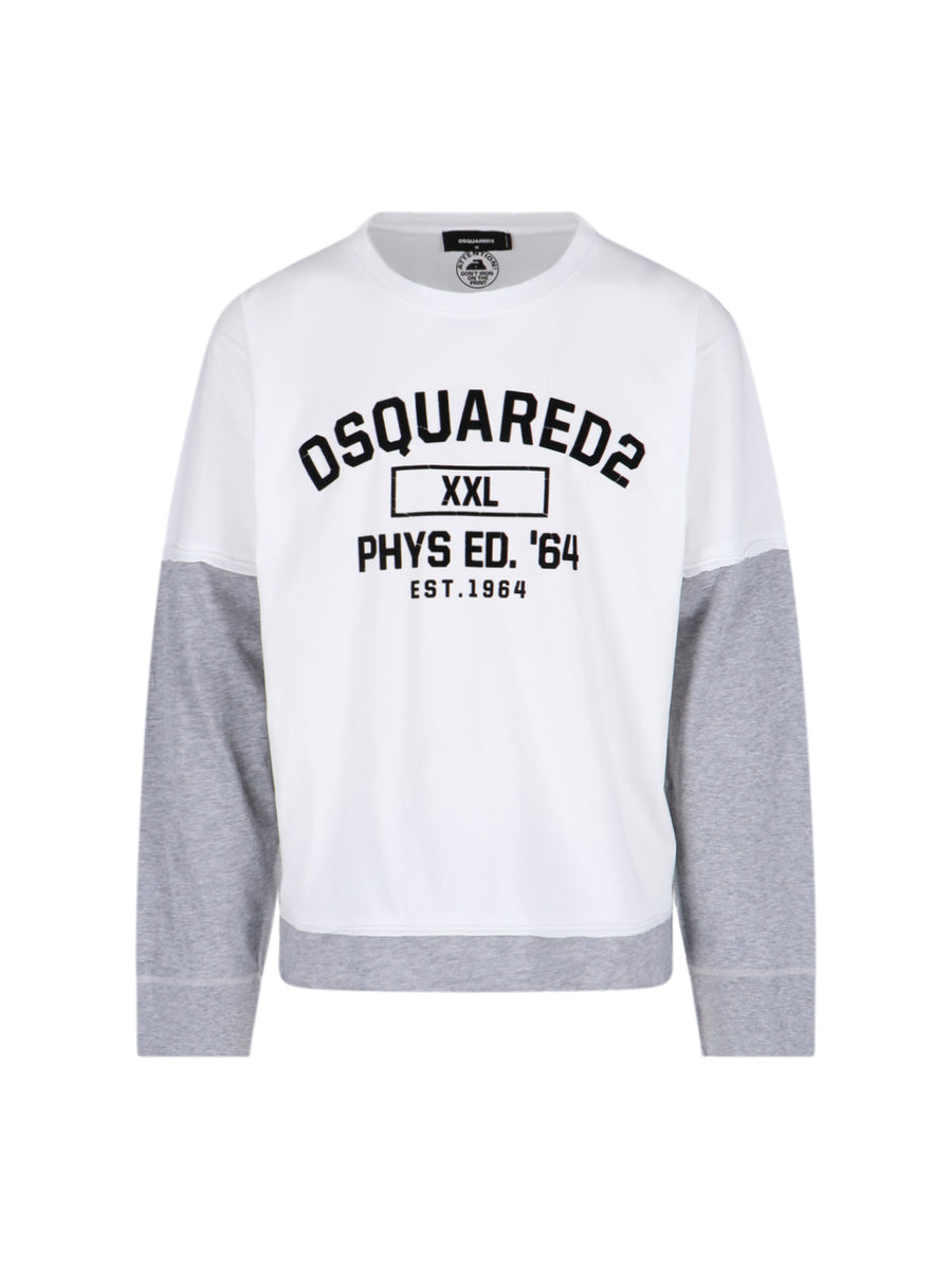 Dsquared2 100% Cotton (body) sweatshirt in white