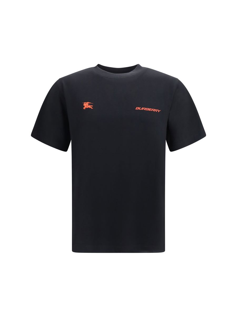 Cotton Map T-Shirt Black T-shirts