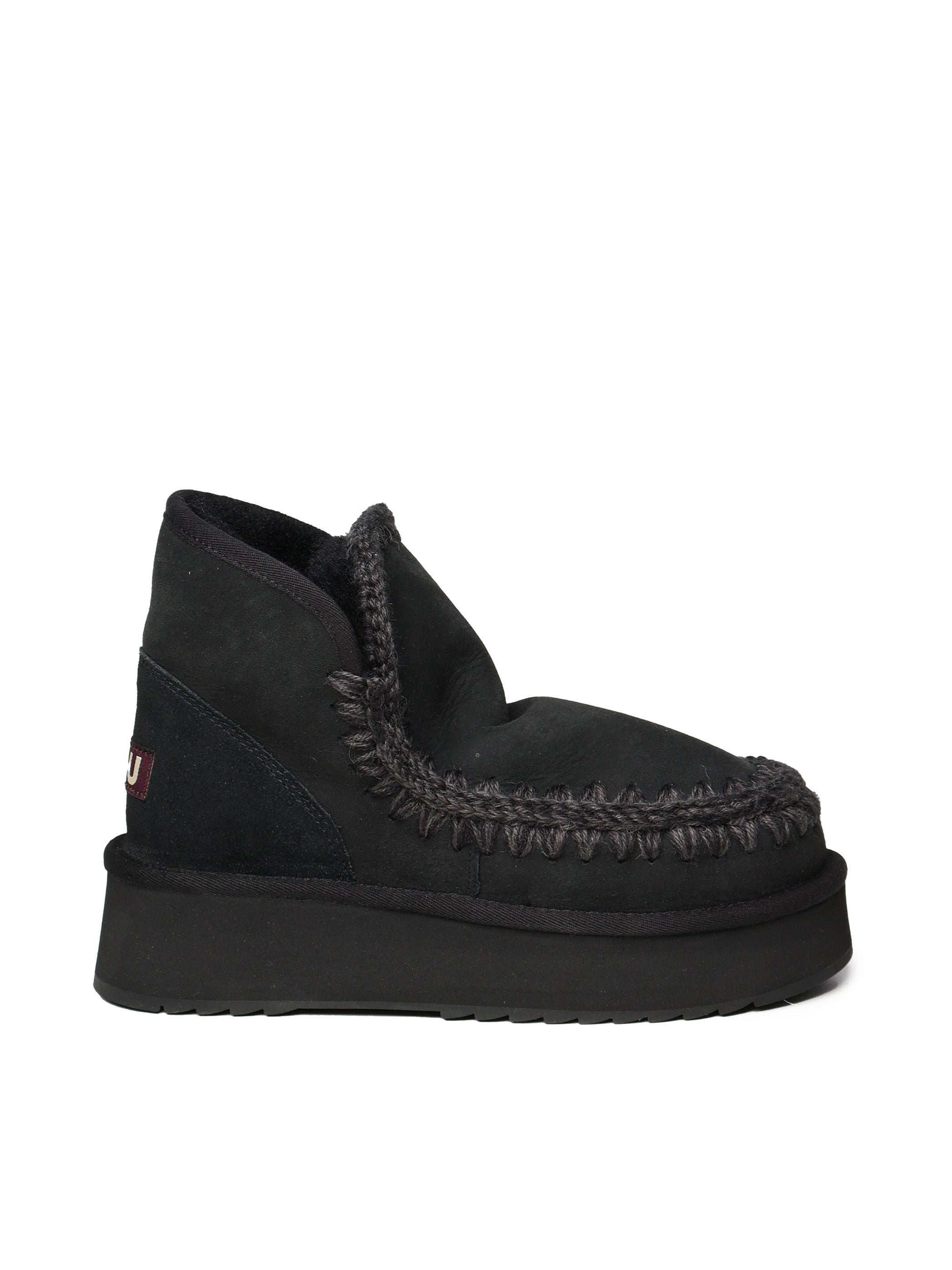 Mou Boots Black Suede