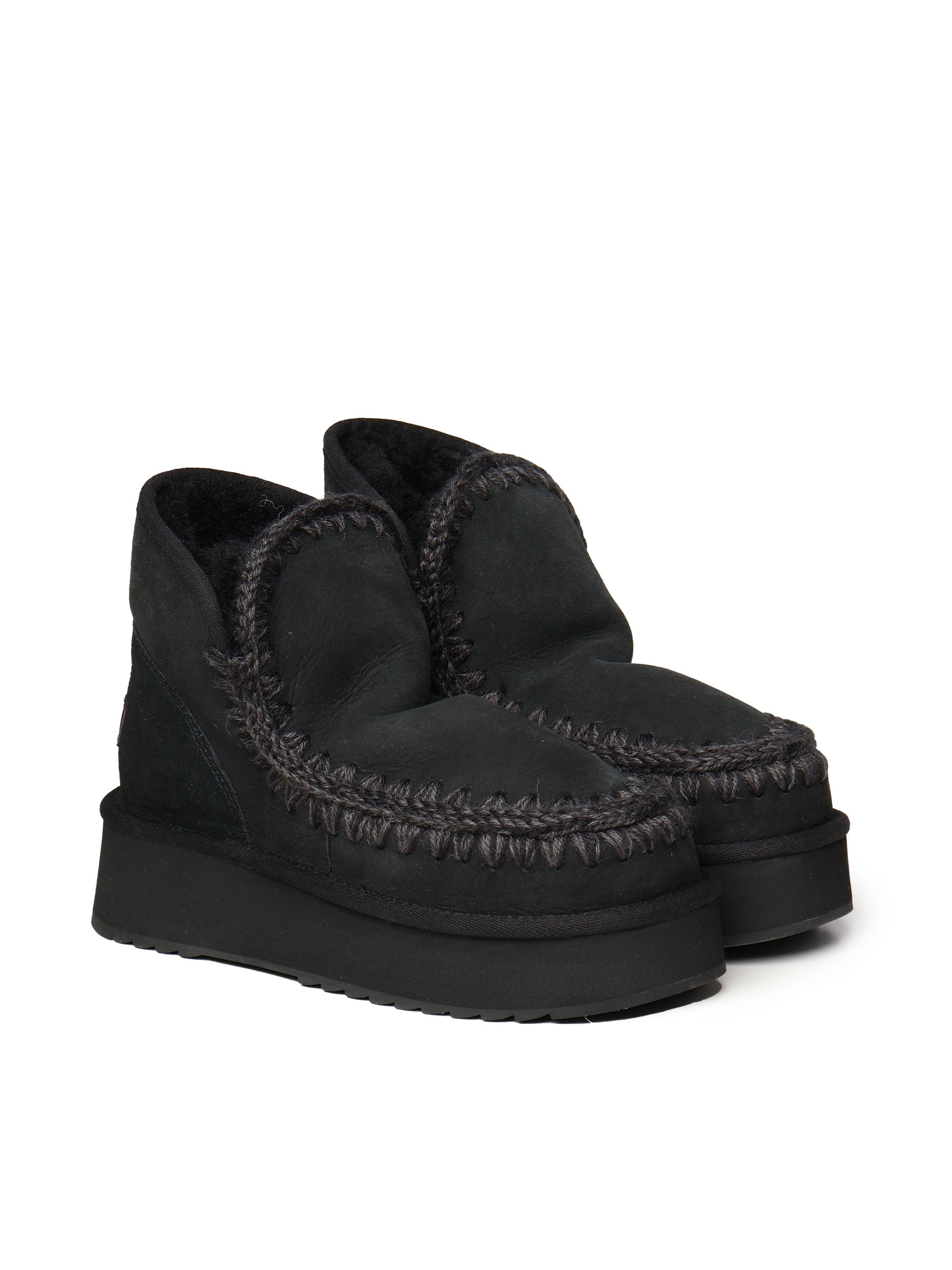 Mou Boots Black Suede
