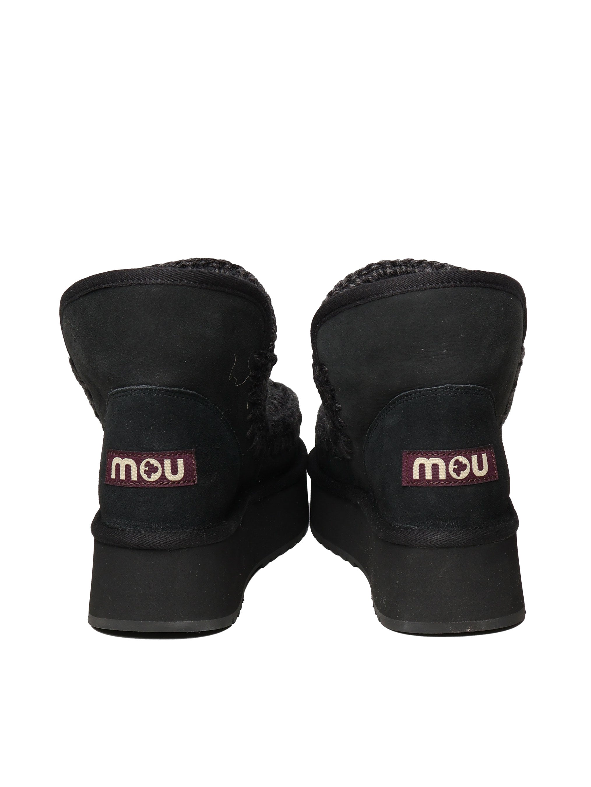 Mou Boots Black Suede