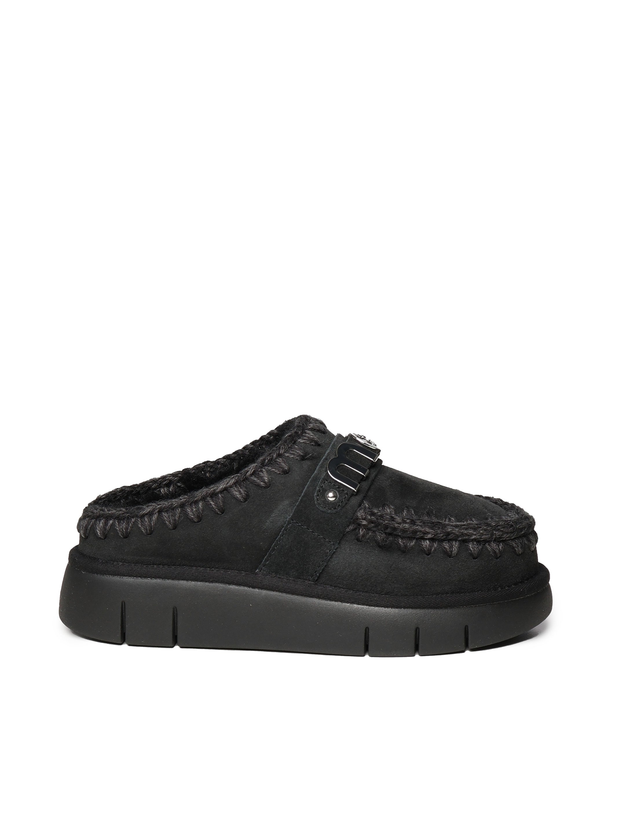Mou Sandals Black Suede