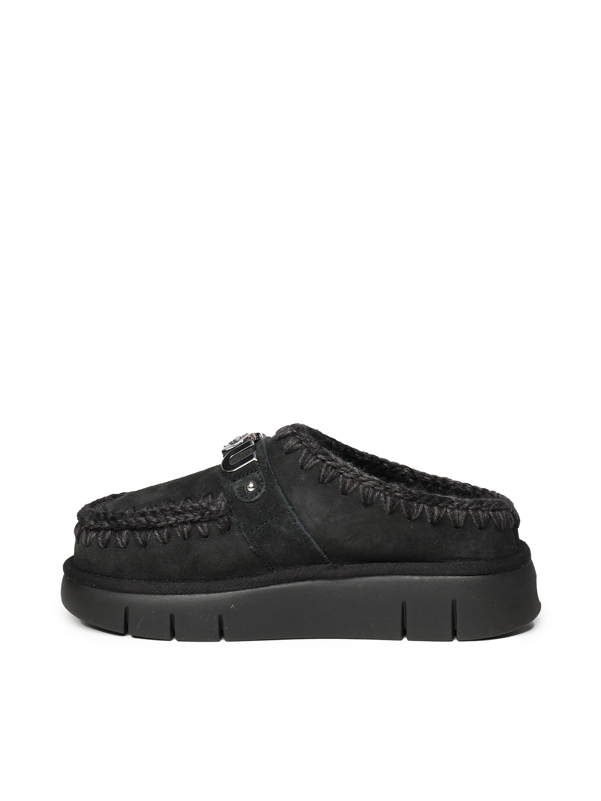 Mou Sandals Black Suede