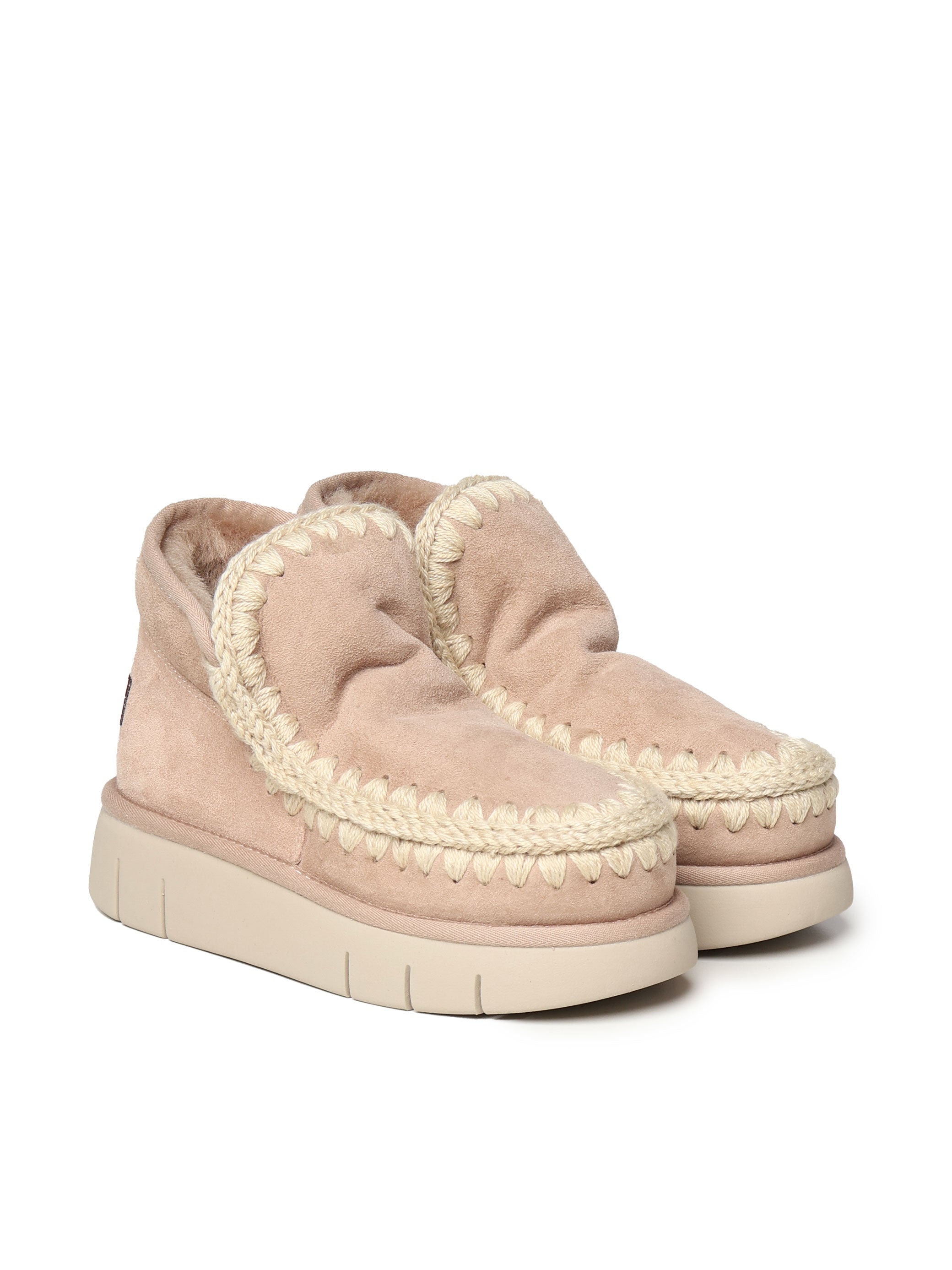 Mou Boots Beige Suede