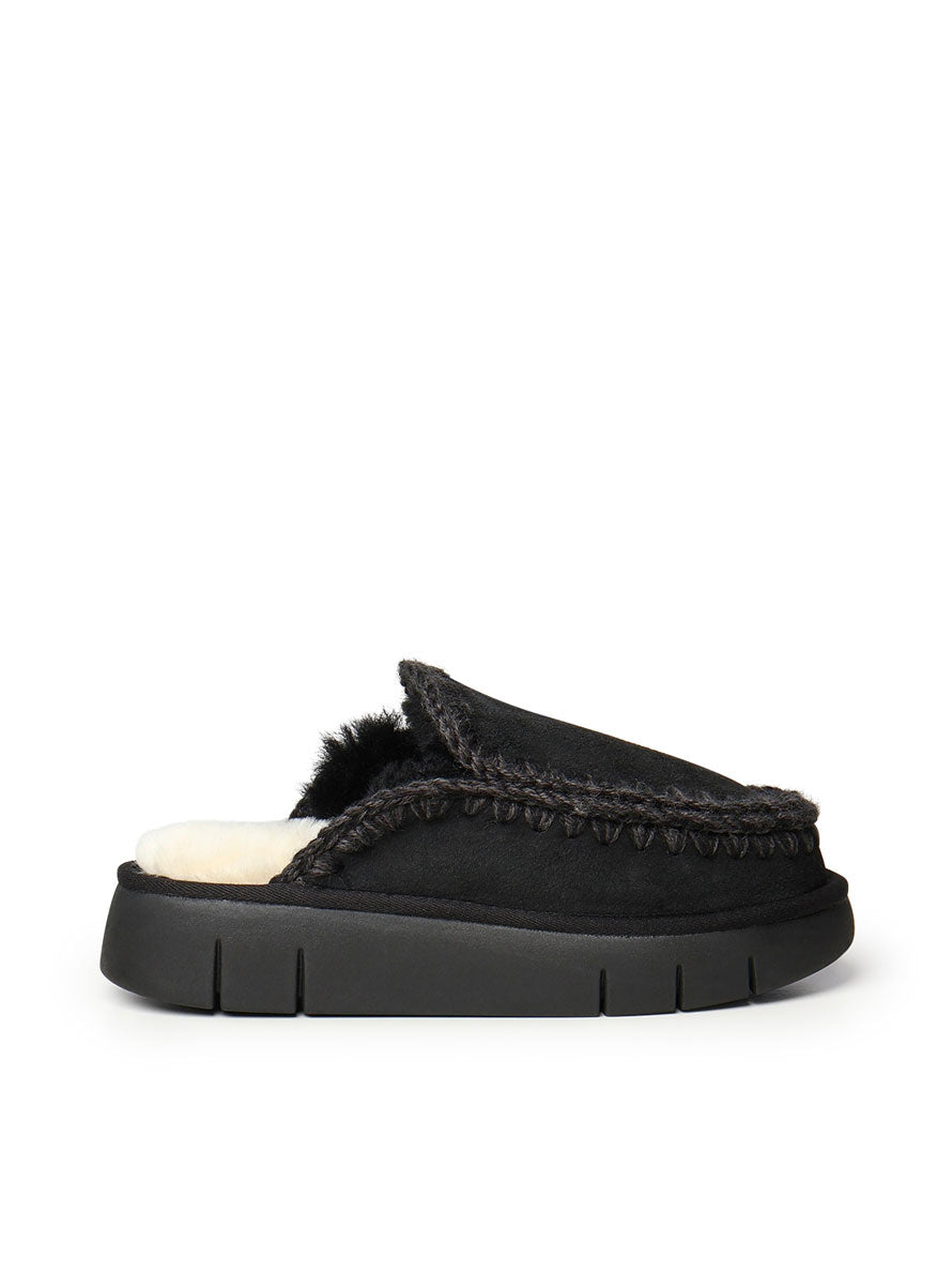 Mou Sandals Black Suede
