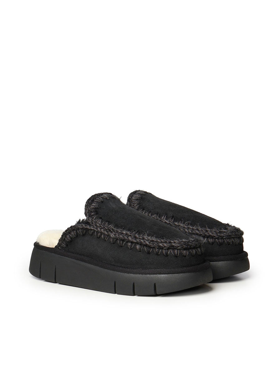Mou Sandals Black Suede
