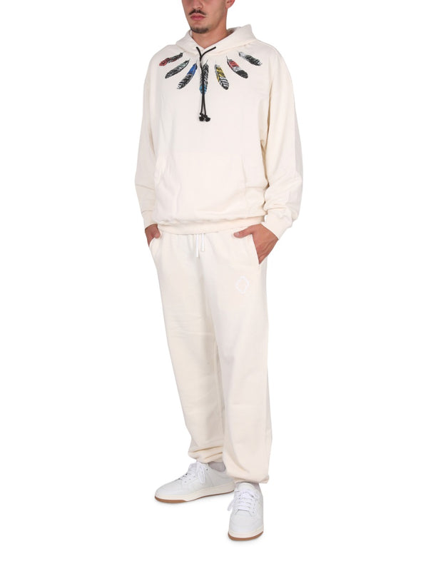 Jogging Pants With Elastic Waistband Powder Cotton Trousers