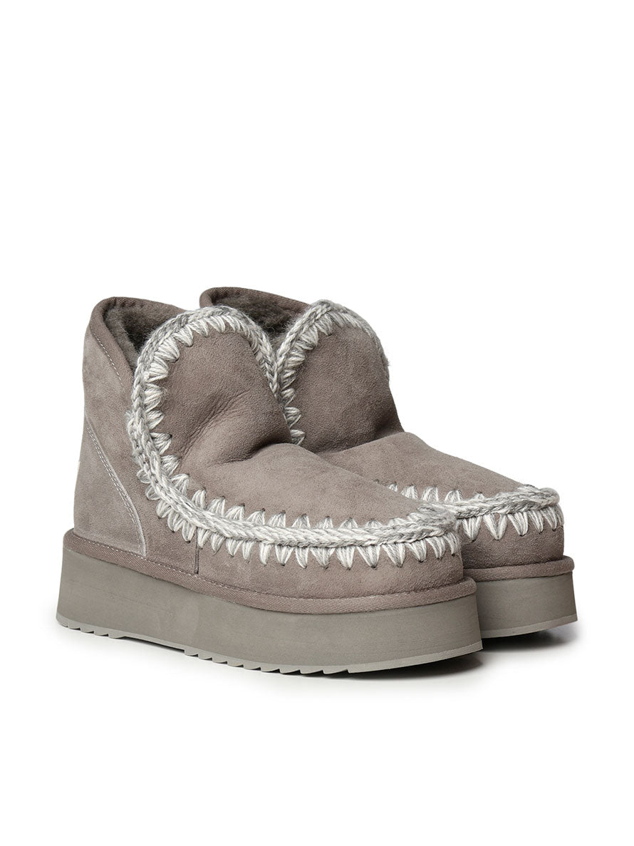 Mou Boots Grey Suede