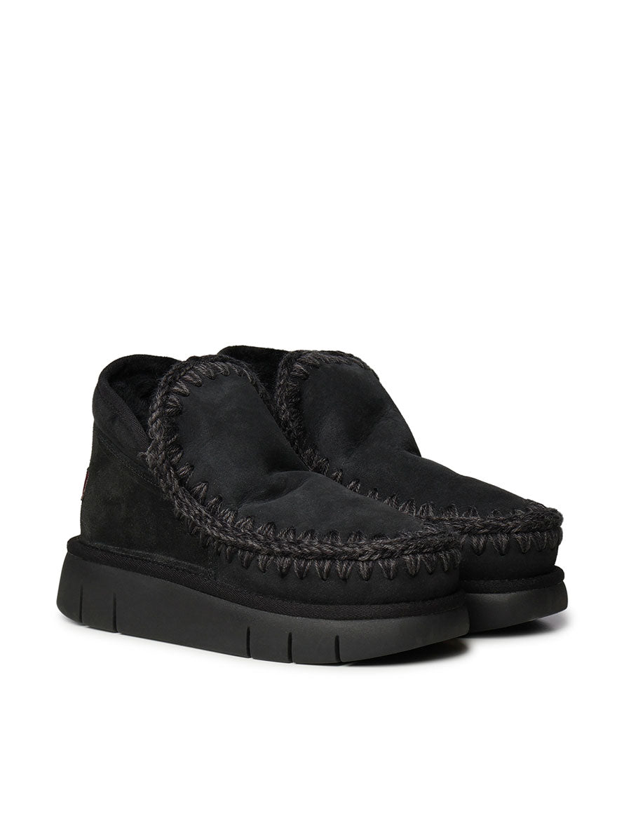 Mou Boots Black Suede