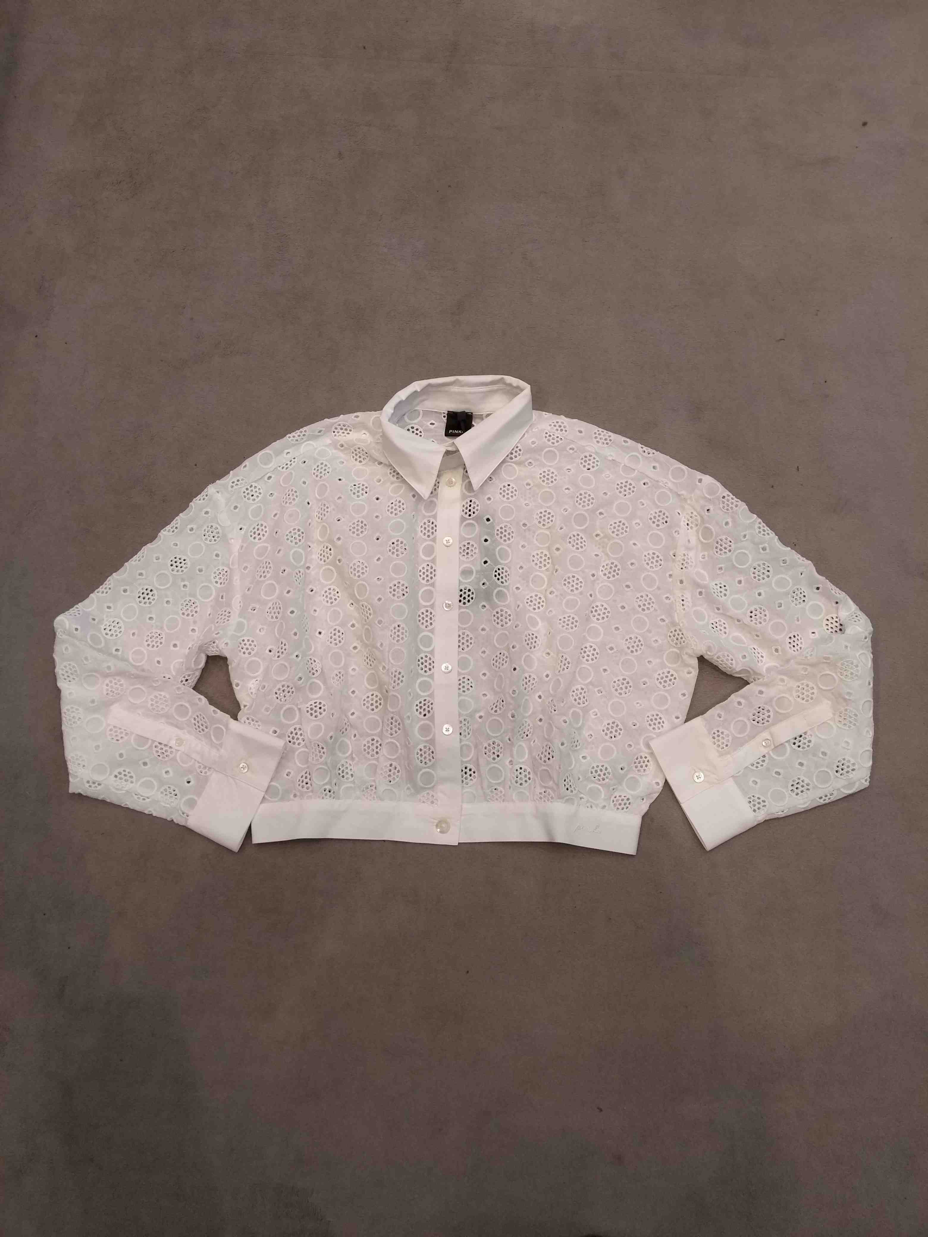 Charita Camicia Pop Sangallo White Cotton | Shirt