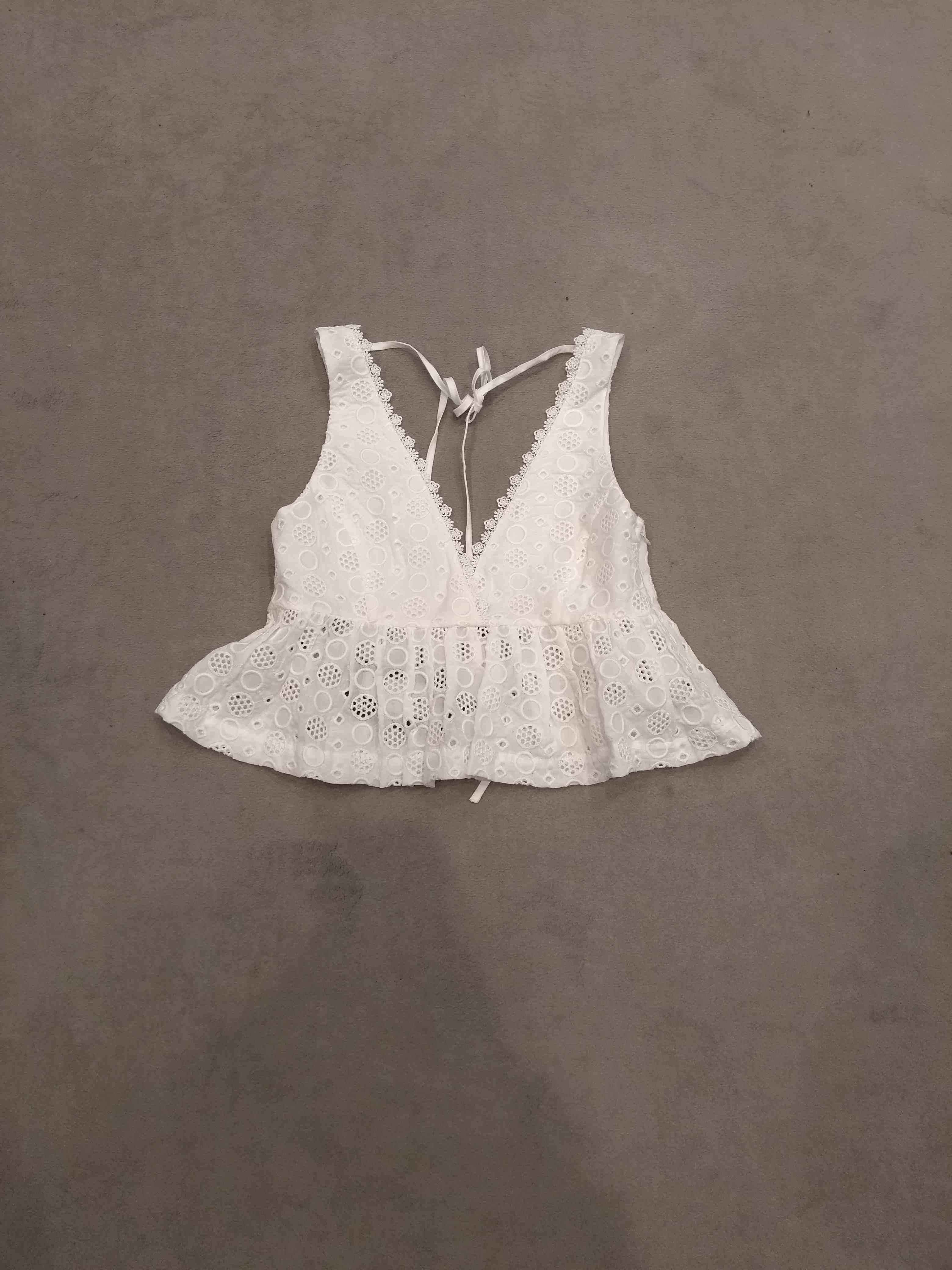 Kiersten Top Pop Ric Sang White Cotton |